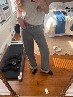 Grey baggy jeans